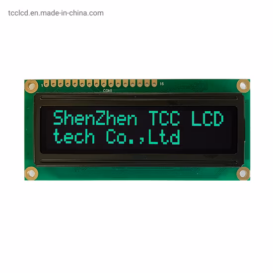 RoHS Square Winstar 1602 OLED 화면 병렬 또는 직렬 Mpu 인터페이스 16X2 문자 OLED 디스플레이